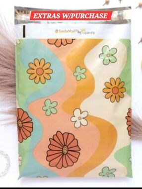 15ct. 14.5x19x4 Polymailers Bonus Random Thank You Cards And Stickers